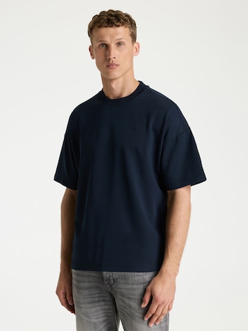 T-Shirt CHASIN' en bleu : devant