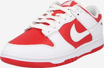sarkans Nike Sportswear Zemie brīvā laika apavi 'DUNK': no priekšpuses