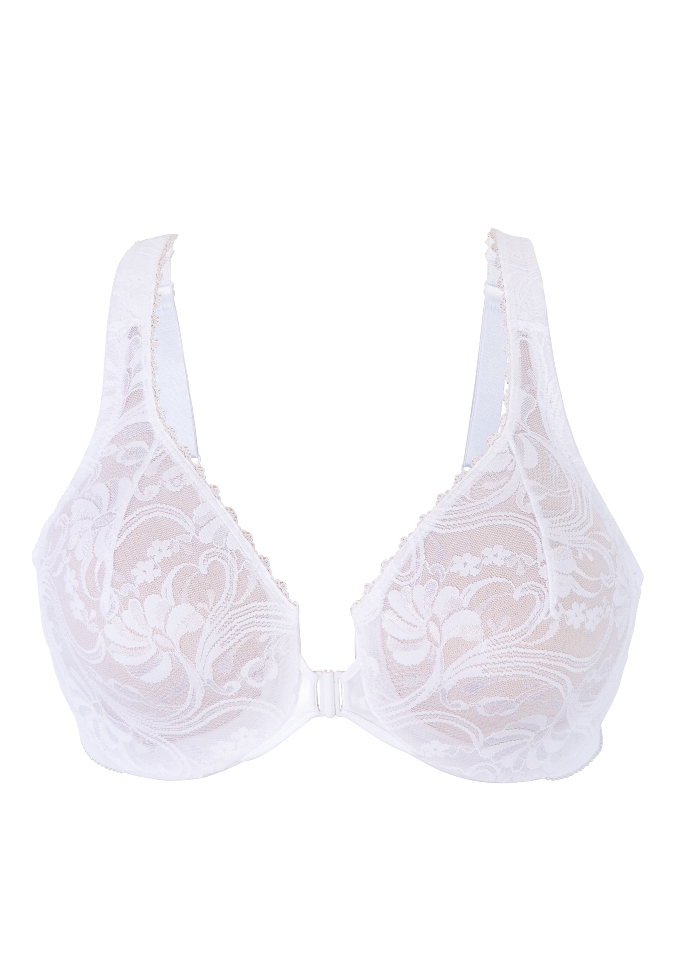 GLAMORISE T-shirt Bra in White: front