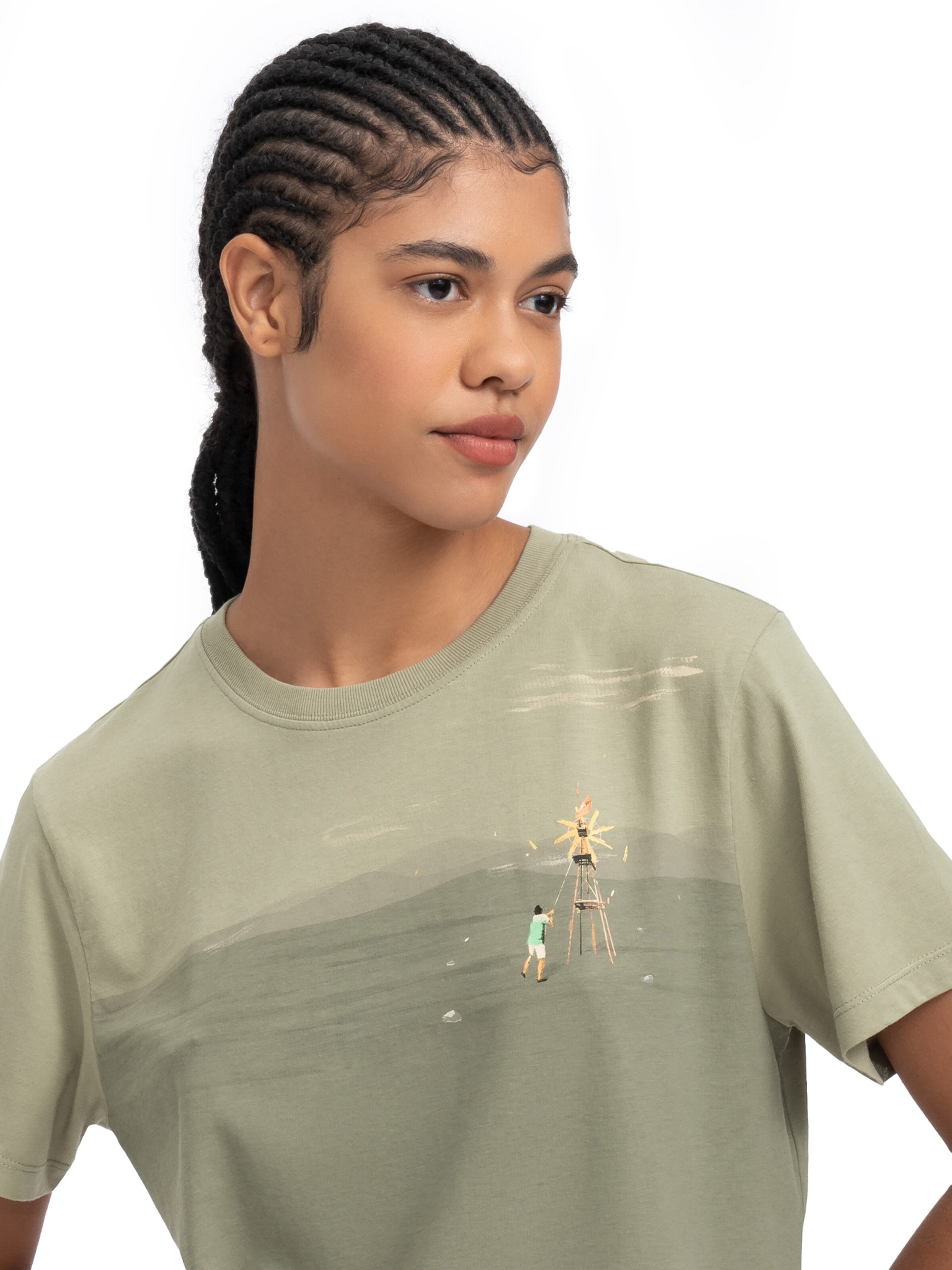 T-Shirt 'Delirium' Kaft en gris