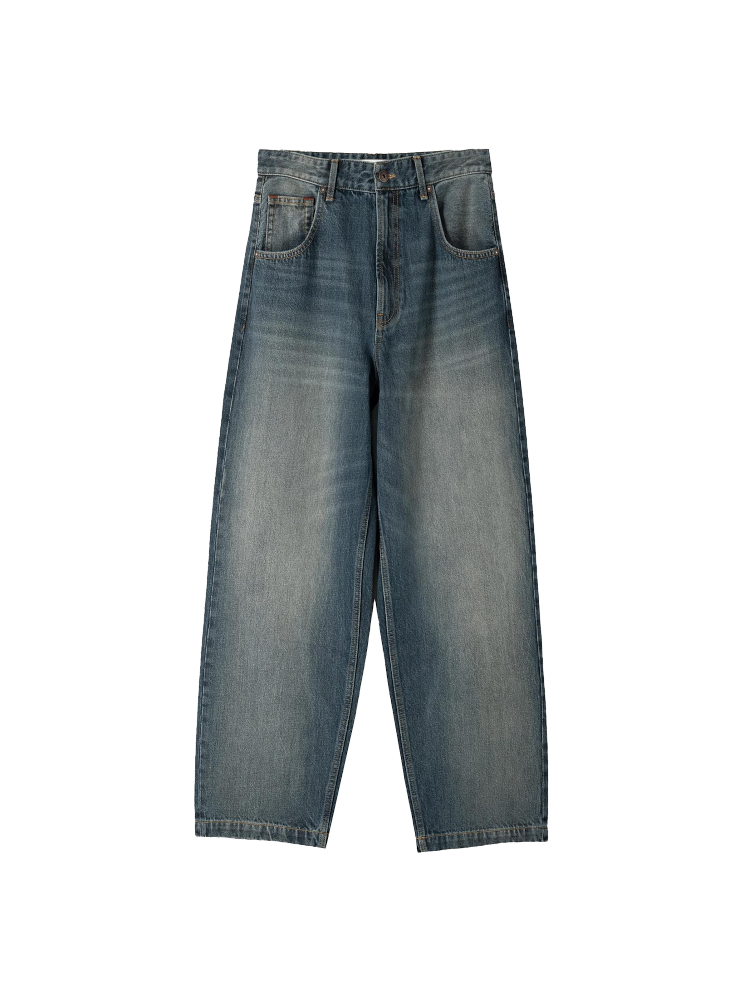 Jeans di Bershka in verde: frontale