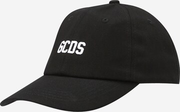 GCDS Cap 'ESSENTIAL' in Black: front