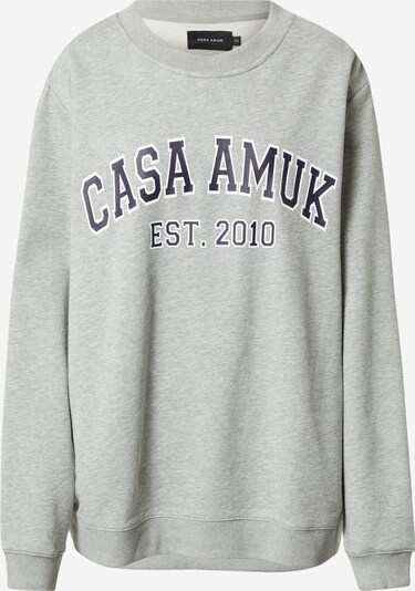 CASA AMUK Μπλούζα φούτερ σε μπλε νύχτας / γκρι μελανζέ / λευκό, Άποψη προϊόντος