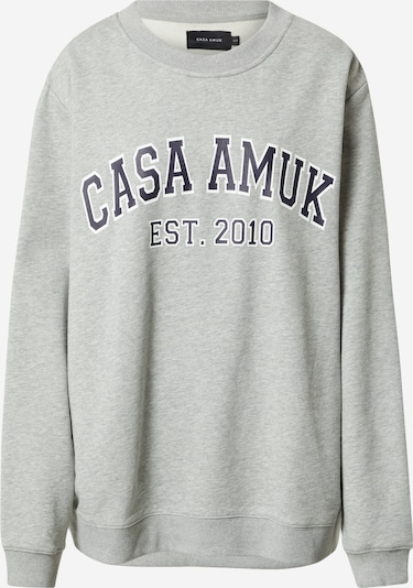 CASA AMUK Sweatshirt em azul noturno / acinzentado / branco, Vista do produto