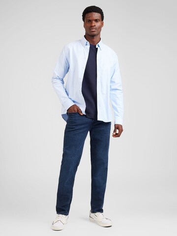 Les Deux - Ajuste regular Camisa de negocios 'Konrad' en azul