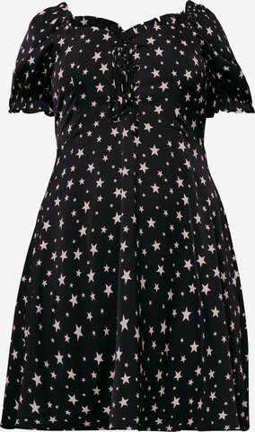 Nasty Gal Plus - Vestido 'Star' en negro: frente