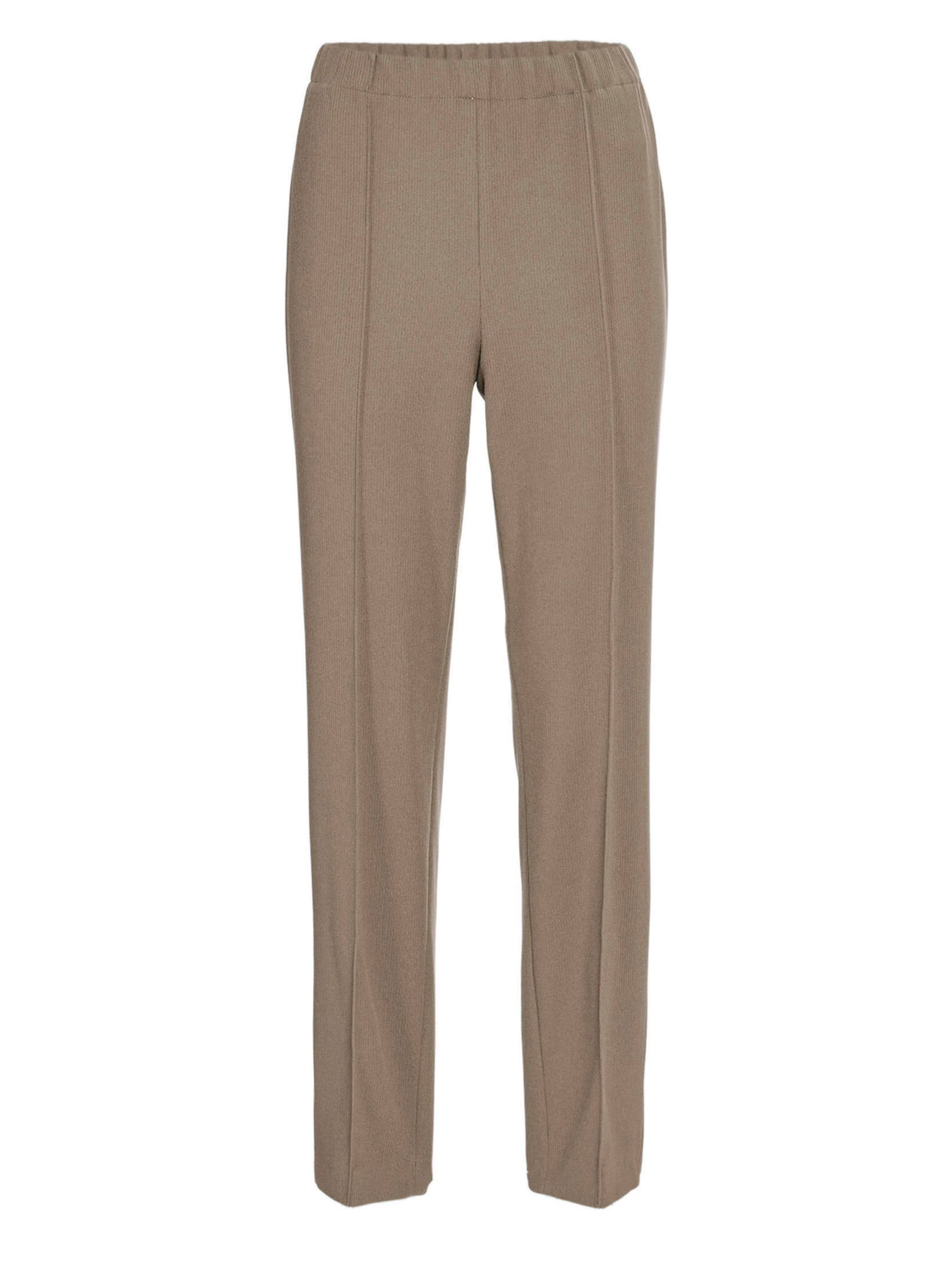 Goldner Regular Bügelfaltenhose in Braun: Vorderseite