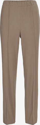 Pantalon à plis Goldner en marron : devant