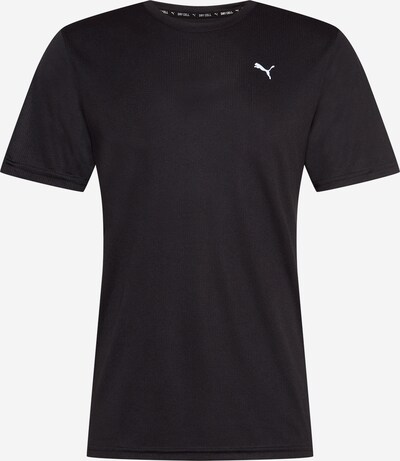 PUMA Funkcionalna majica | črna / bela barva, Prikaz izdelka
