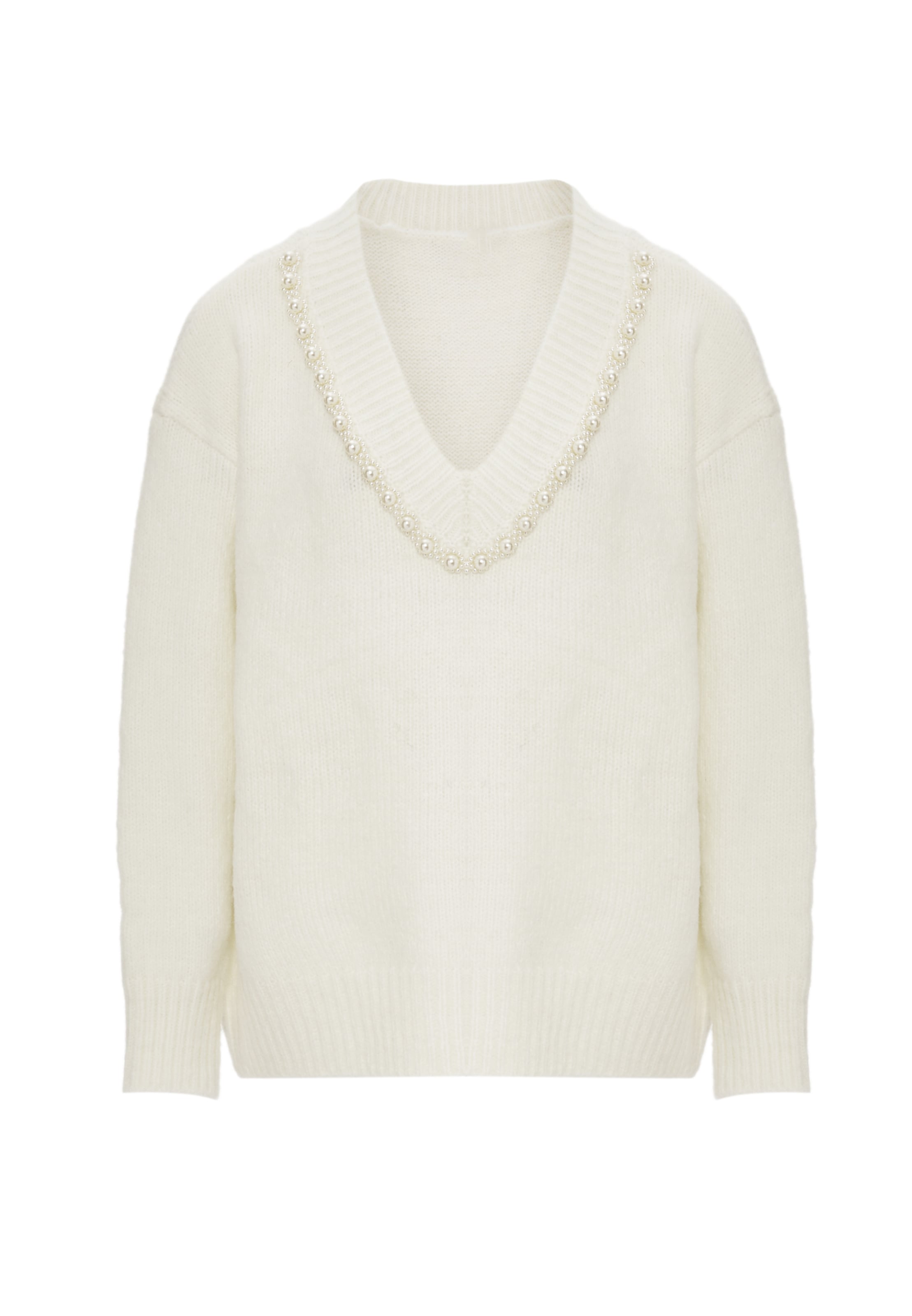 caissa Sweater in White: front