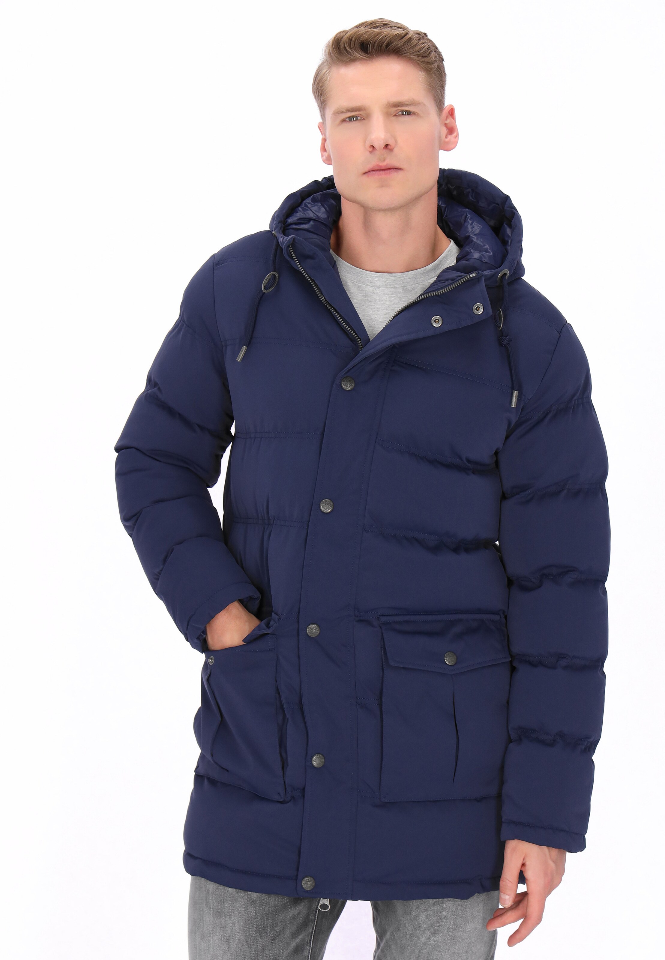 DreiMaster Vintage - Chaqueta de invierno en azul: frente