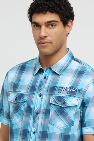 CAMP DAVID Regular fit Button Up Shirt in Blue