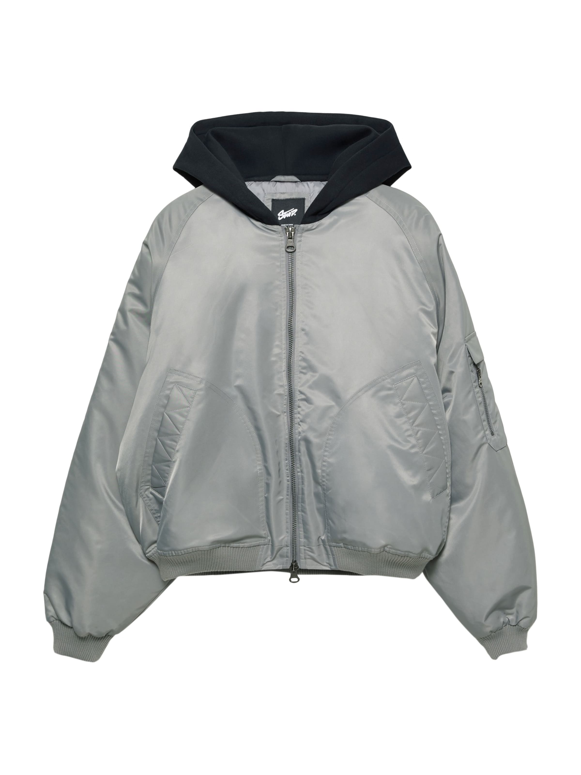 Pull&Bear Jacke in grau, Produktansicht