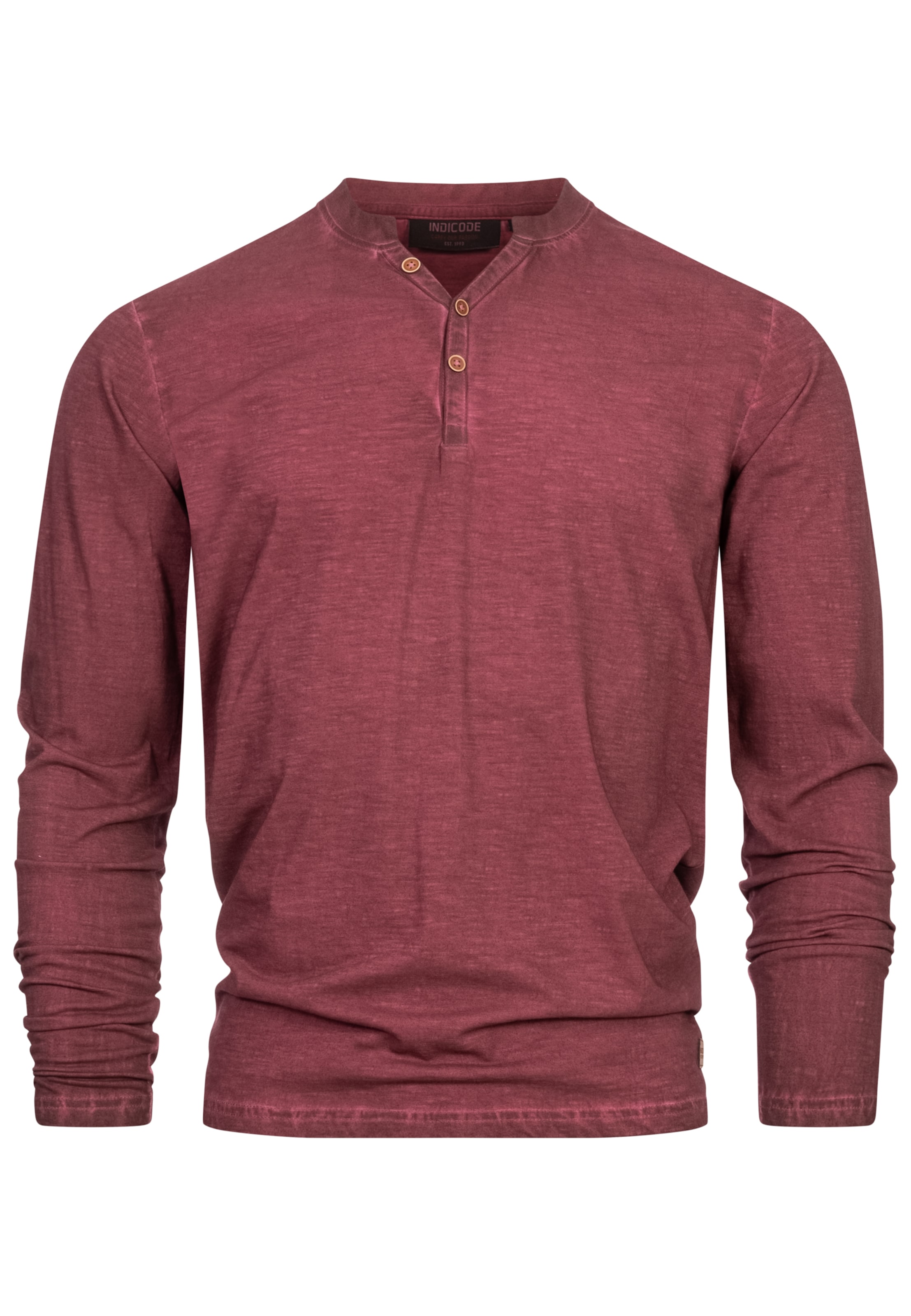 INDICODE JEANS Shirt ' Kilsone ' in Rood: voorkant