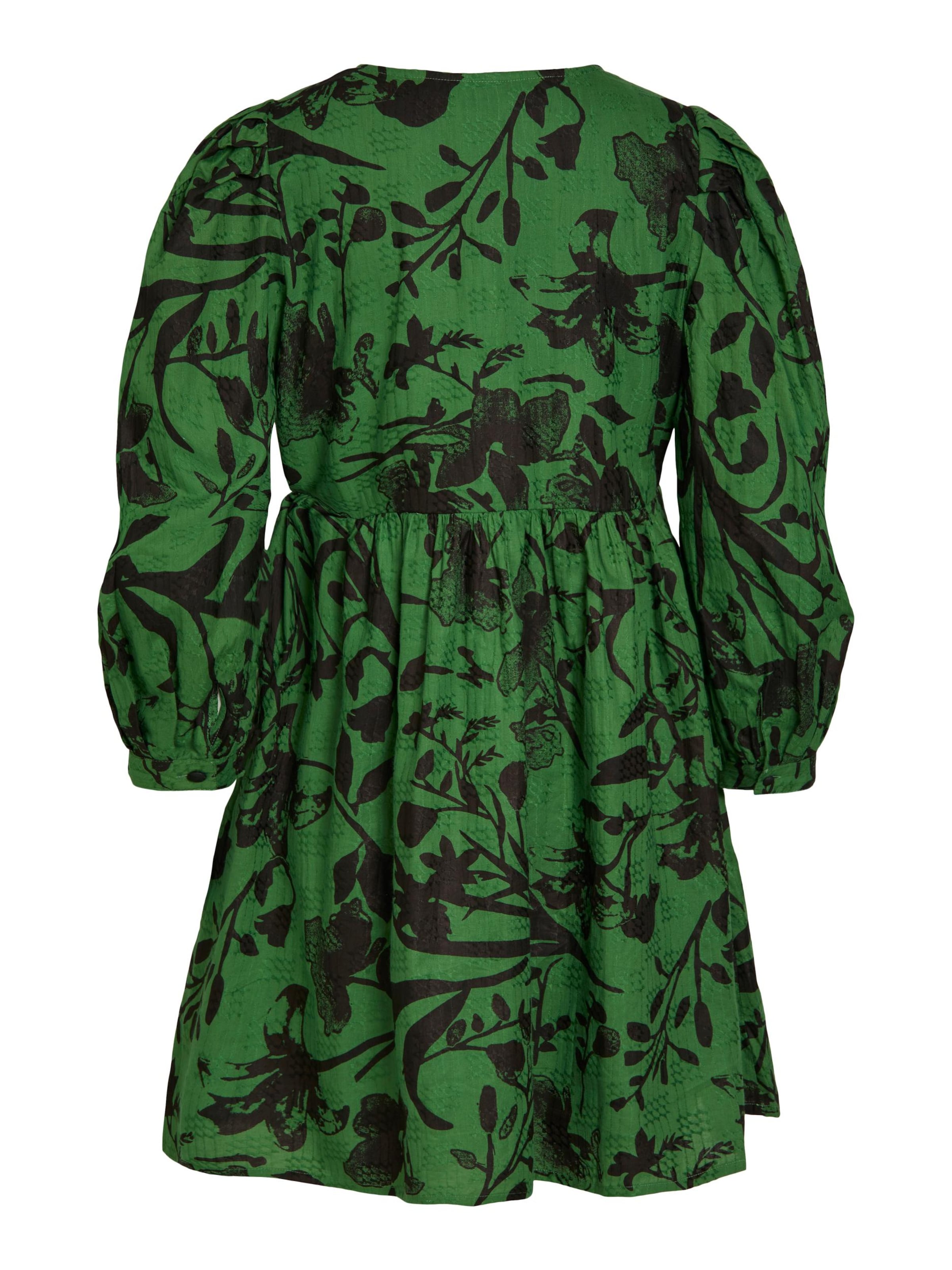 Abito 'OBJBILLIE' OBJECT di colore verde scuro / nero, Visualizzazione prodotti