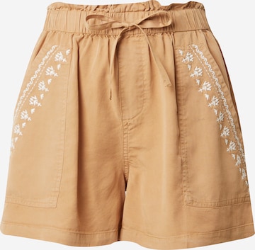 ONLY Loose fit Pants 'ARIZONA' in Brown: front