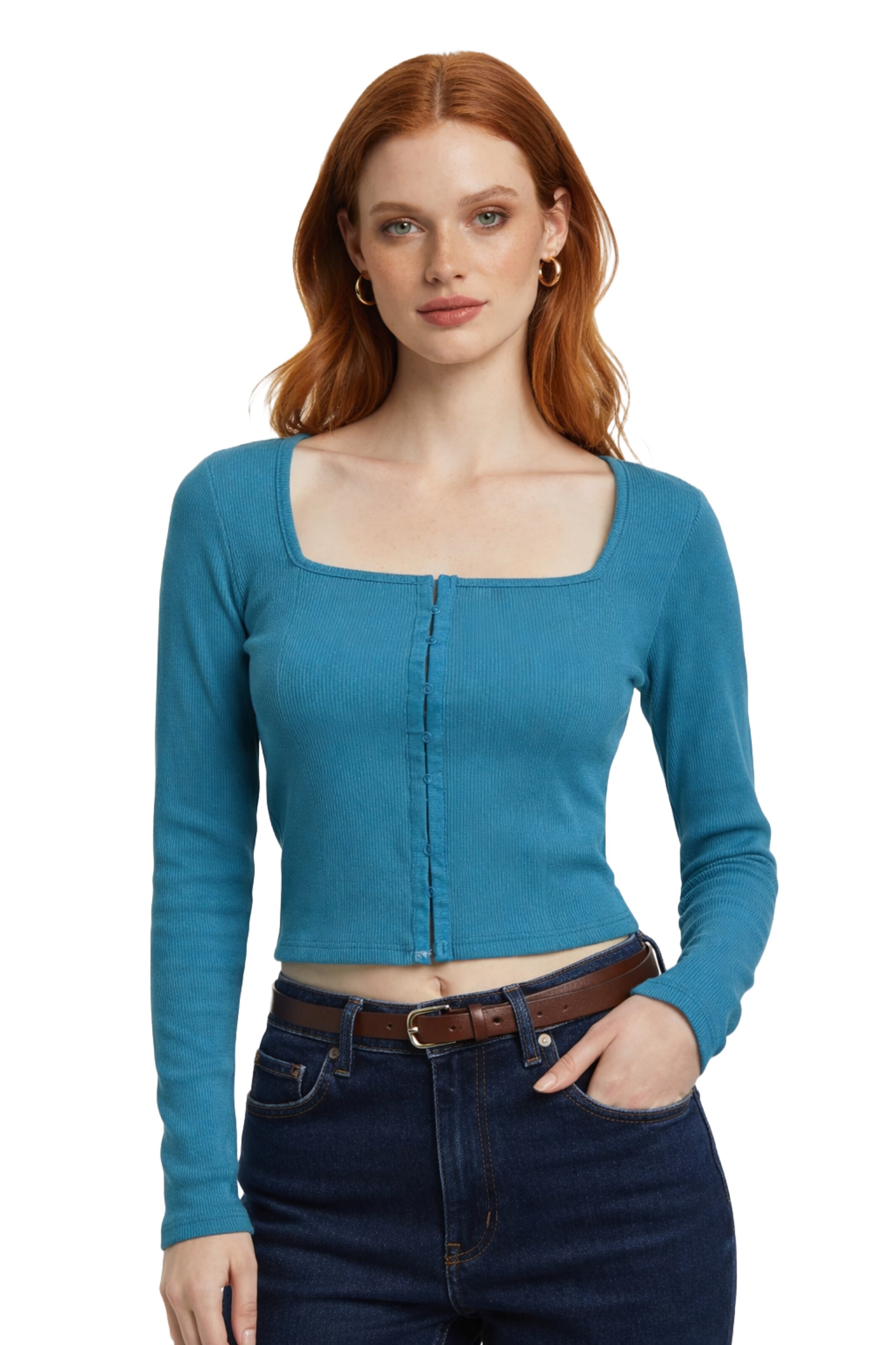 No Matter What Shirt in Blue: front
