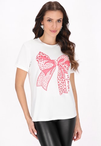 faina Shirt 'Fashion Look' in Wit: voorkant