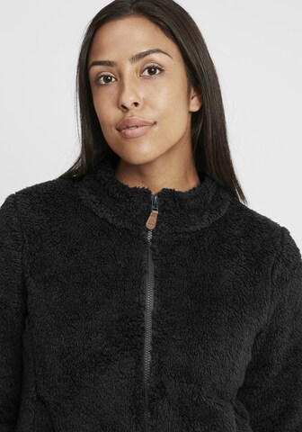 Oxmo Fleece Jacket 'Telsa' in Black