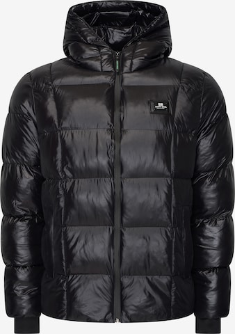 Rusty Neal Steppjacke in Schwarz: Vorderseite