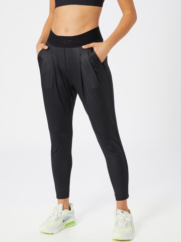 Athlecia Tapered Workout Pants 'Beastown' in Black: front