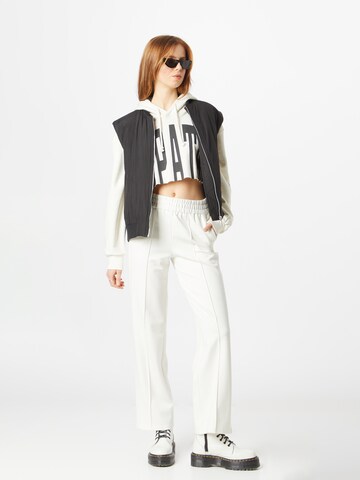 Wide Leg Pantalon 'POPTRASH' ONLY en blanc