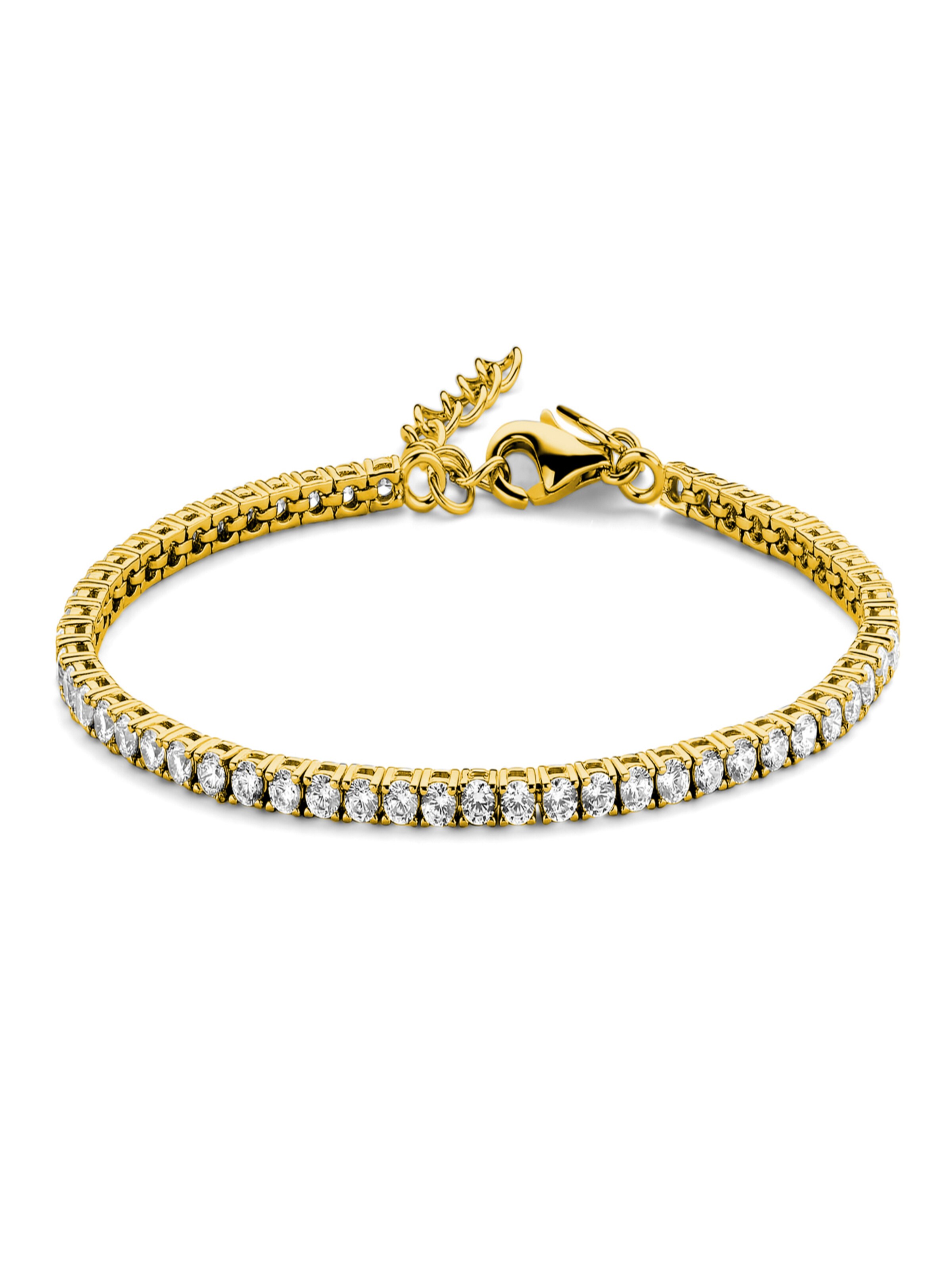 Fiocco Jewelry Bracelet 'Tennis' in Yellow: front