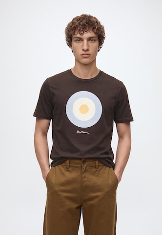 Ben Sherman - Camiseta 'Signature Target' en marrón: frente