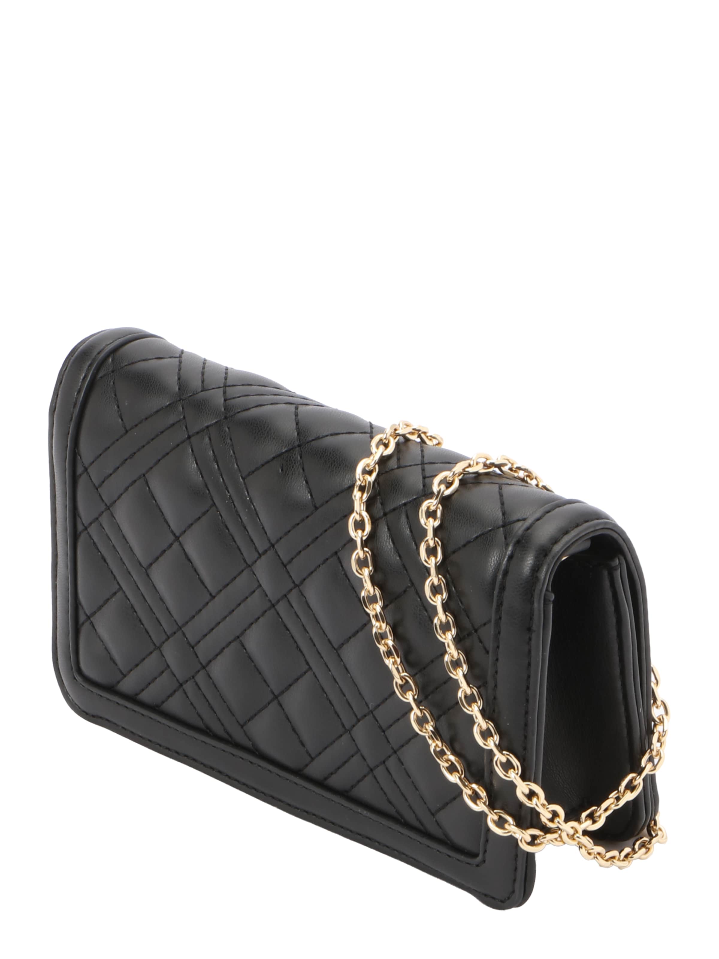 Love Moschino Чанта с презрамки 'Quilted' в черно