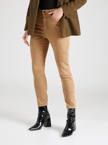 Lauren Ralph Lauren Skinny Jeans in Beige: front