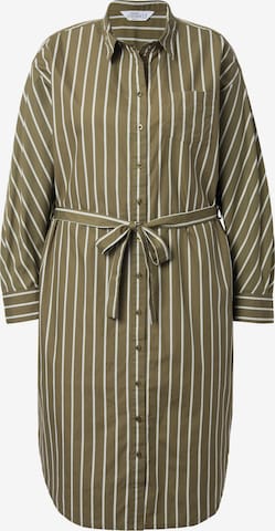 Studio Untold Shirt dress in Green: front