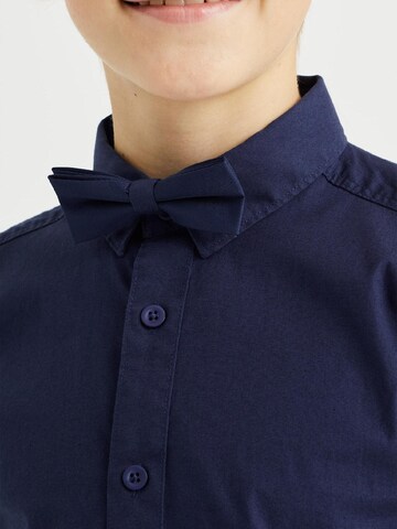 WE Fashion Slim fit Button up shirt in Blue