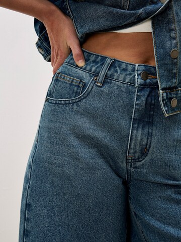 Wide Leg Jean Apricot en bleu