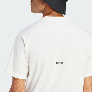 Tricou funcțional 'Z.N.E.' de la ADIDAS SPORTSWEAR pe alb