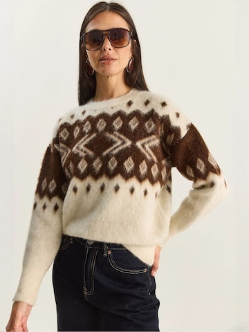 Pull-over 'Pullover' Bianco Lucci en marron