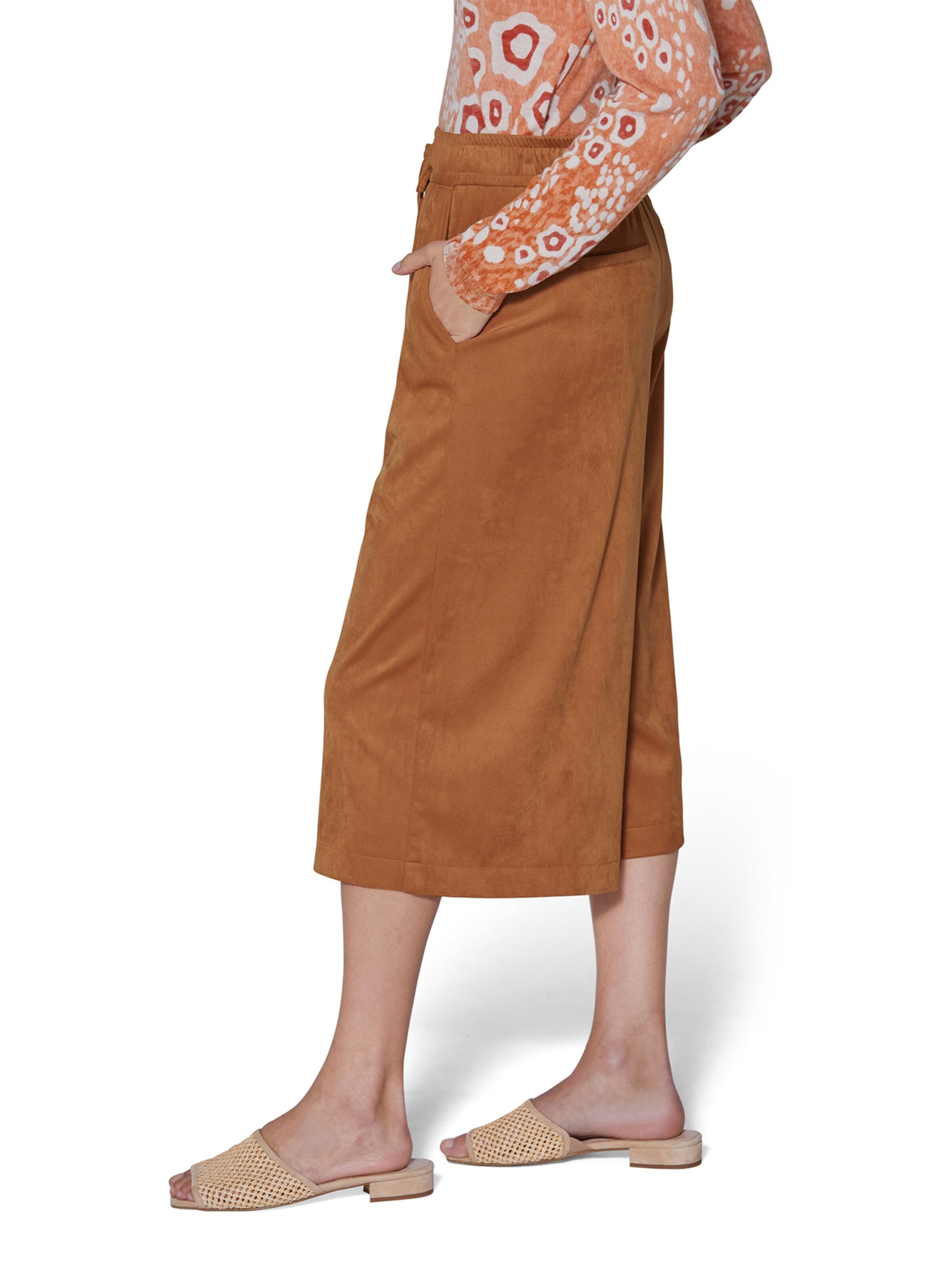 Wide Leg Pantalon MADELEINE en marron