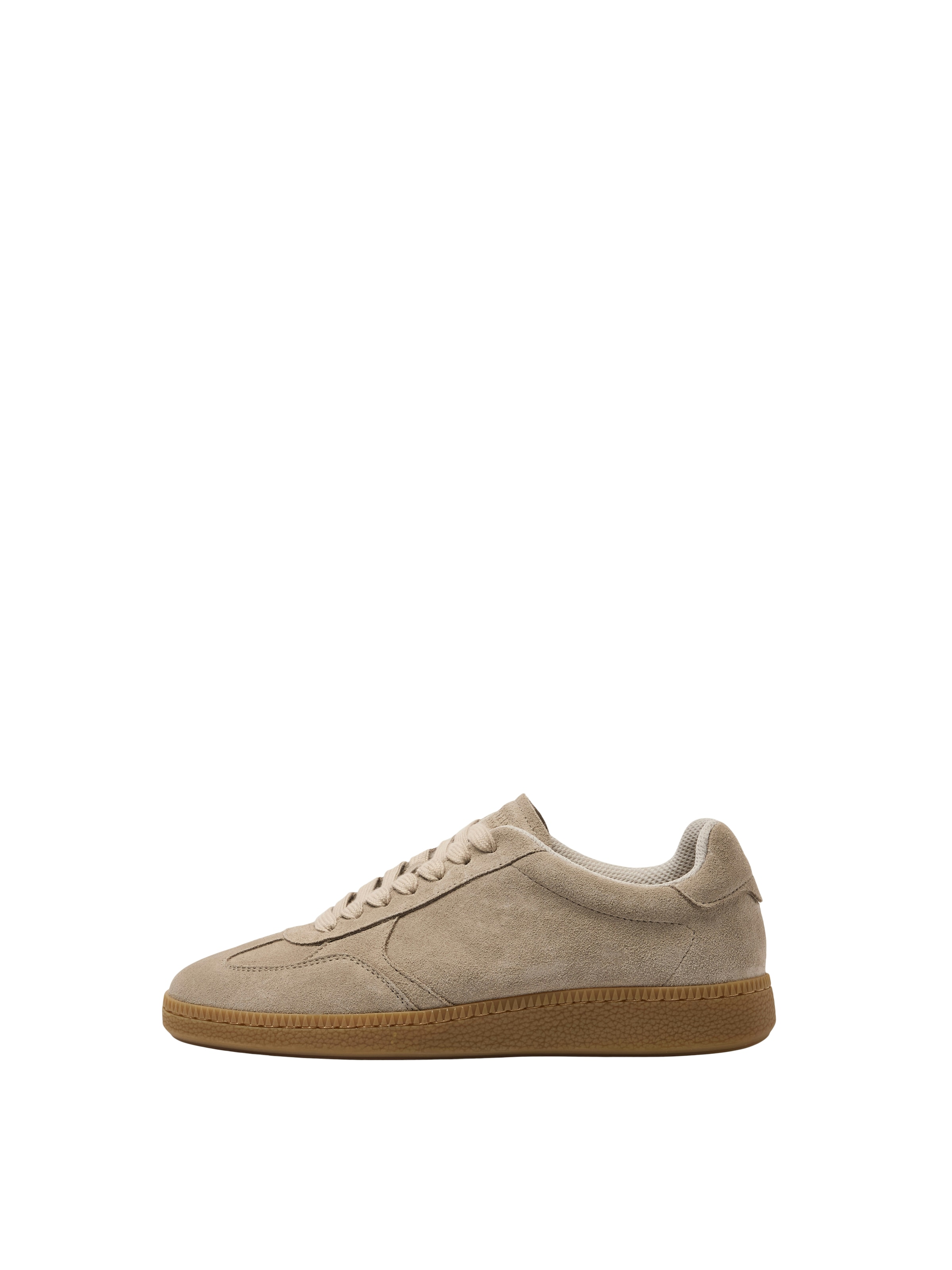 SELECTED - Zapatillas deportivas bajas en beige: frente