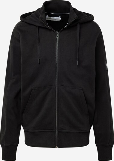Calvin Klein Jeans Суичъри с качулка в черно / бяло, Преглед на продукта