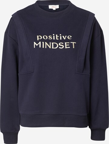 s.Oliver Sweatshirt in Blue: front