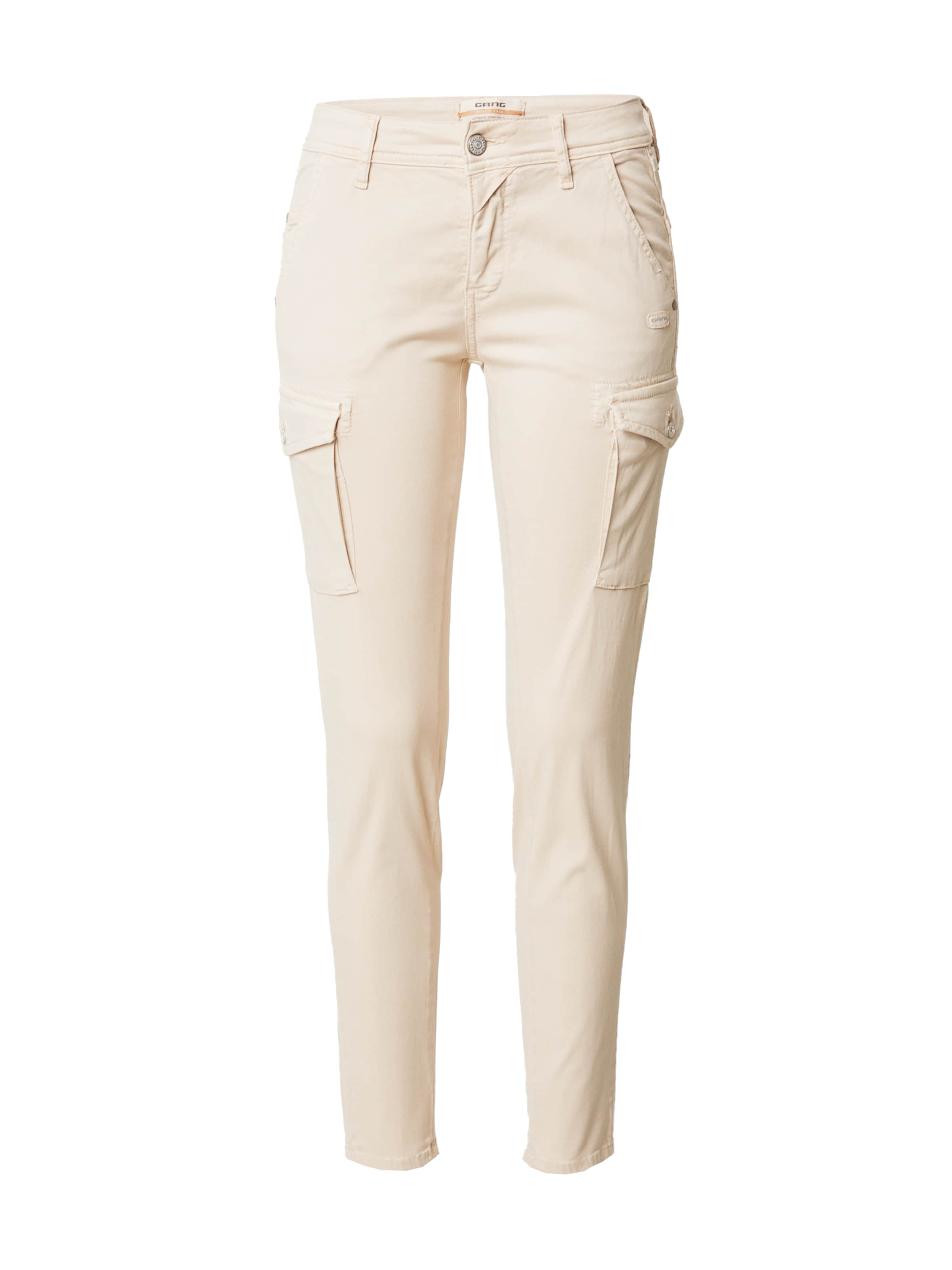 Jeans cargo 'Amelie' Gang en beige : devant
