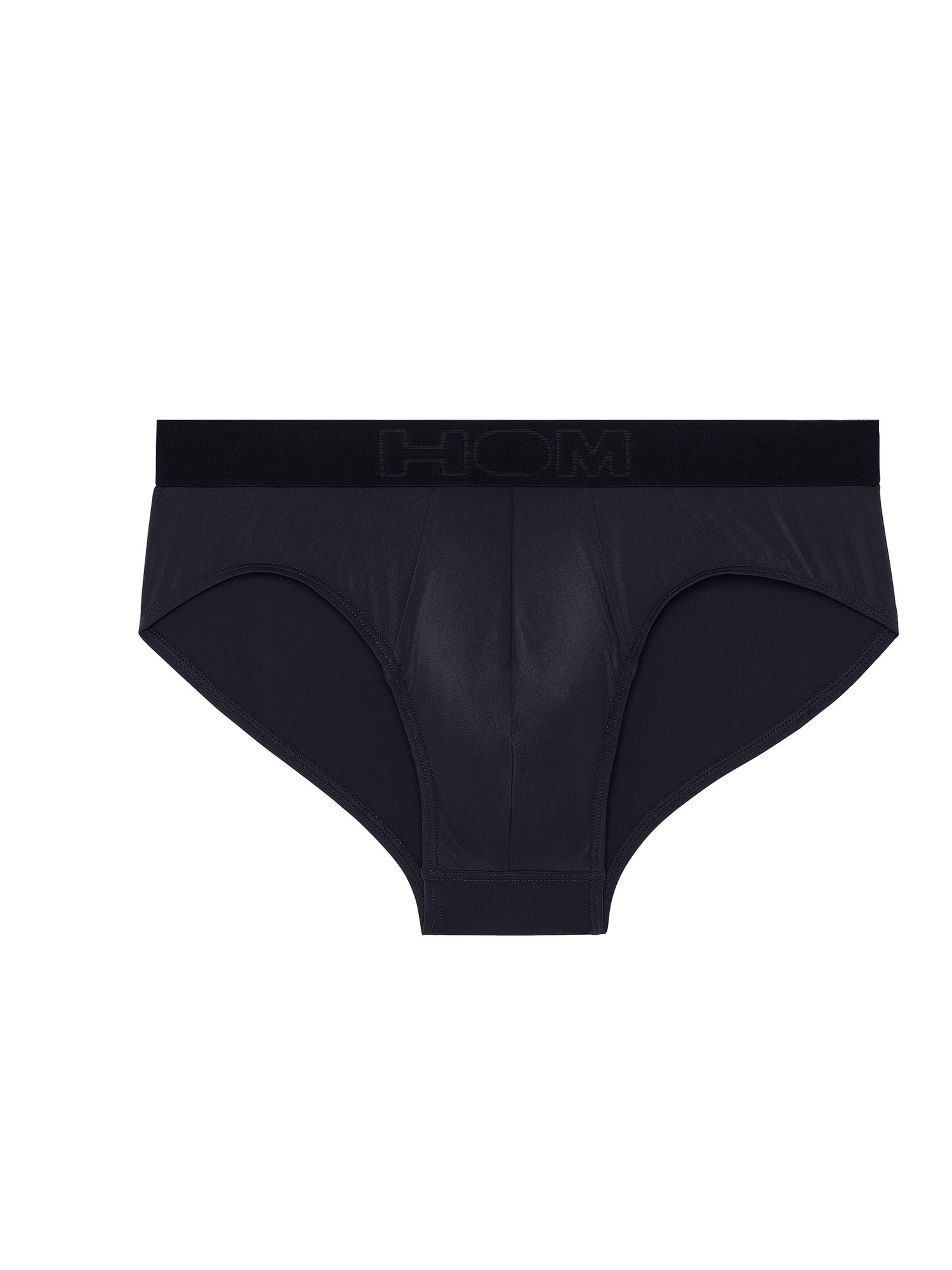 HOM Slip ' Supersoft ' in Zwart: voorkant