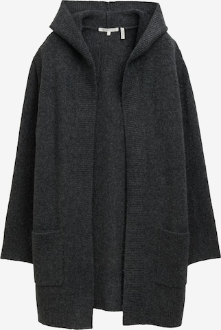 TOM TAILOR DENIM Strickjacke in Grau: Vorderseite