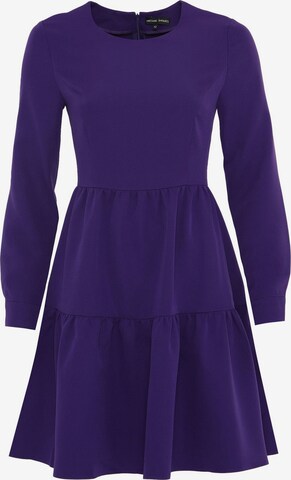 Awesome Apparel Dress in Purple: front