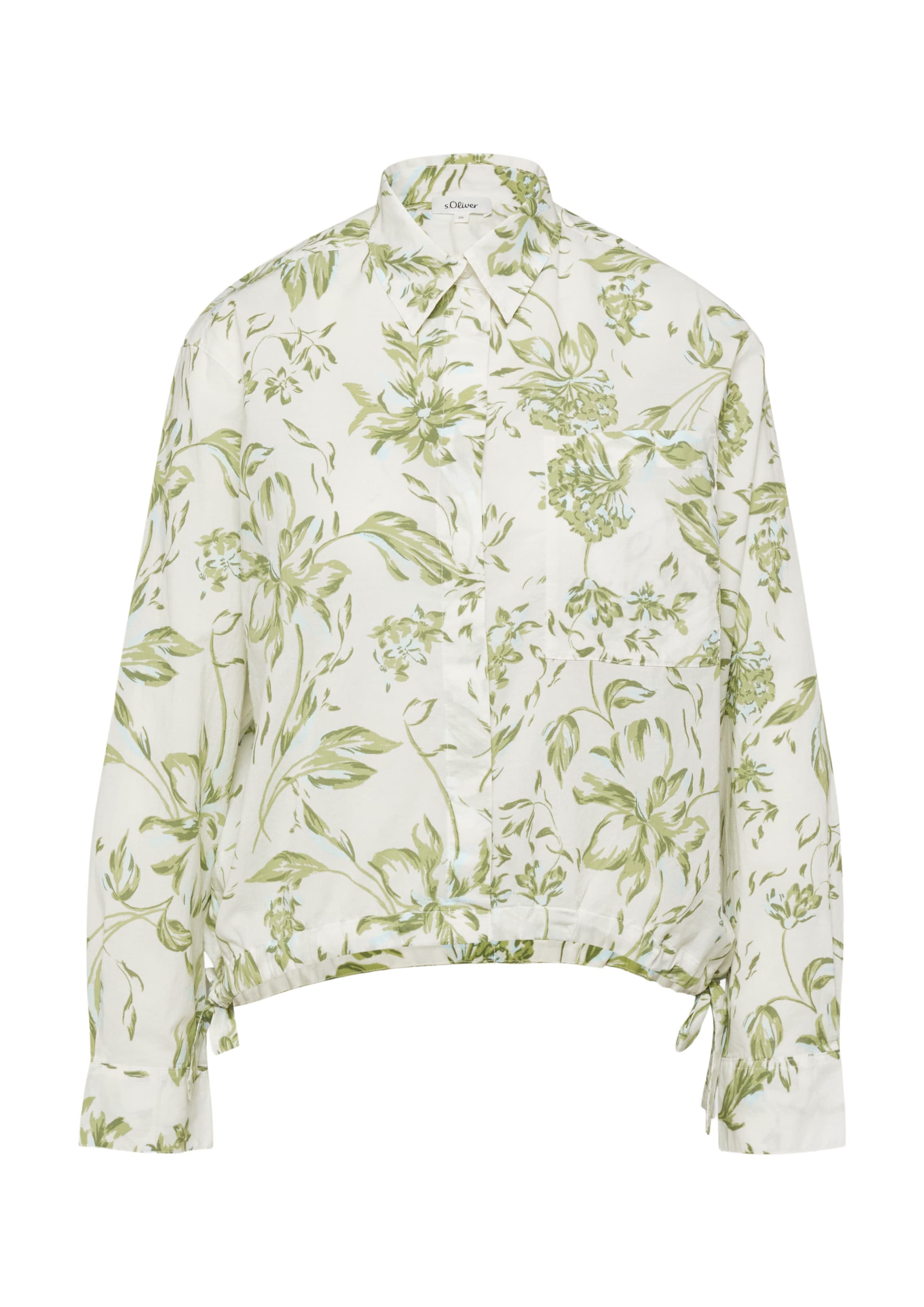 s.Oliver Blouse in Green: front