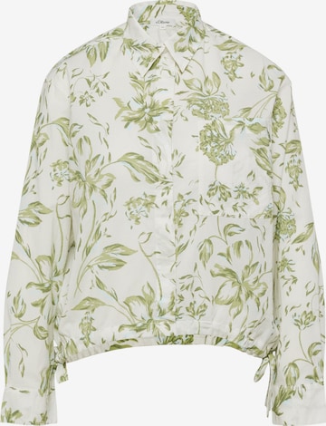 Chemisier s.Oliver en vert : devant