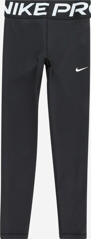 Skinny Pantaloni sport 'NP' de la NIKE pe negru: față