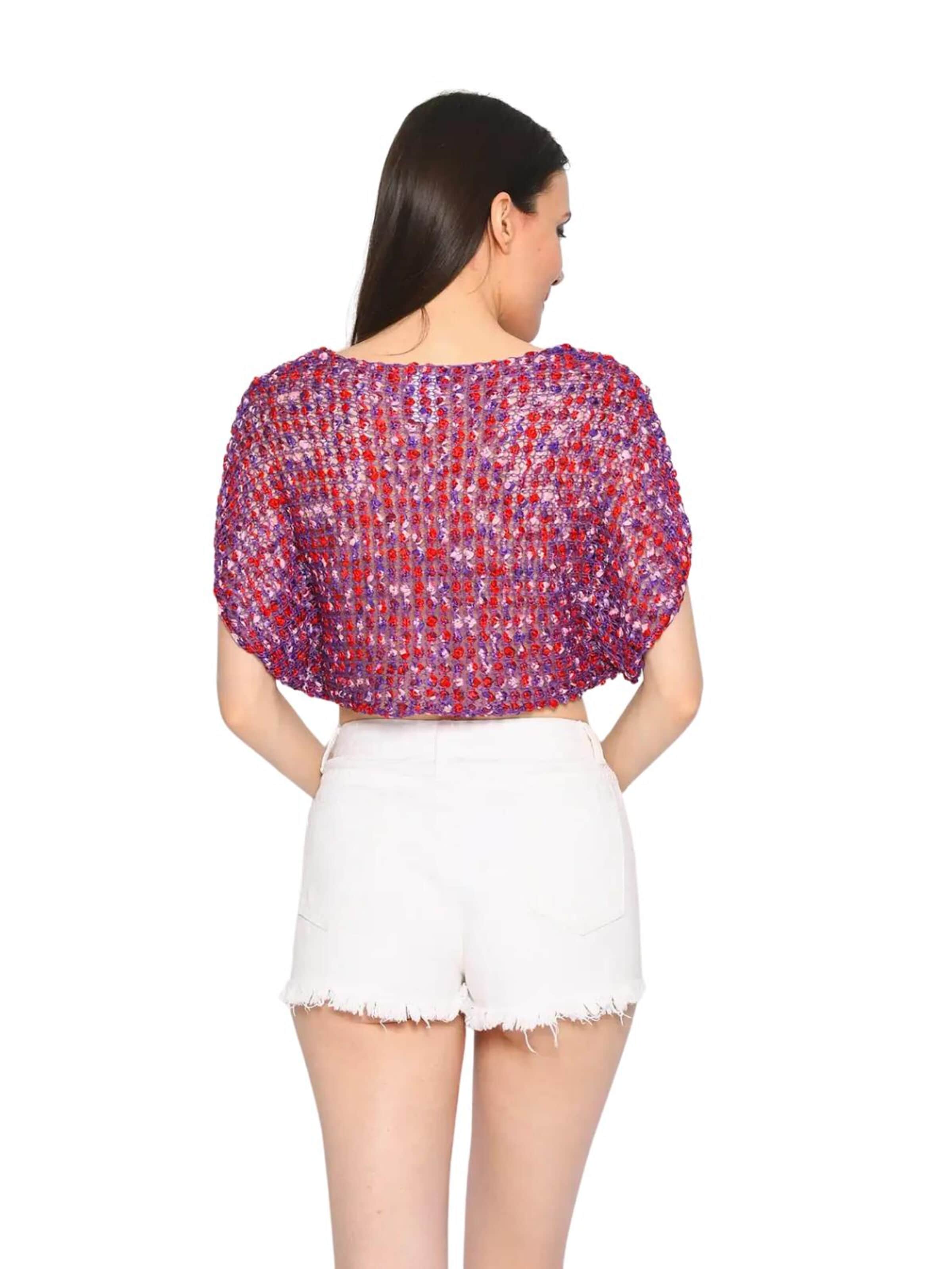 Süel knitwear - Top de punto 'Summer 3D' en lila