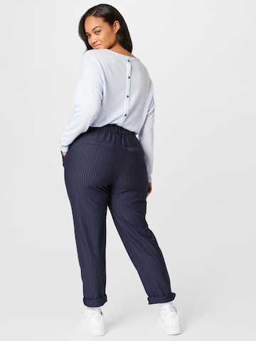 ONLY Curve Normalny krój Spodnie 'POPTRASH' w kolorze niebieski