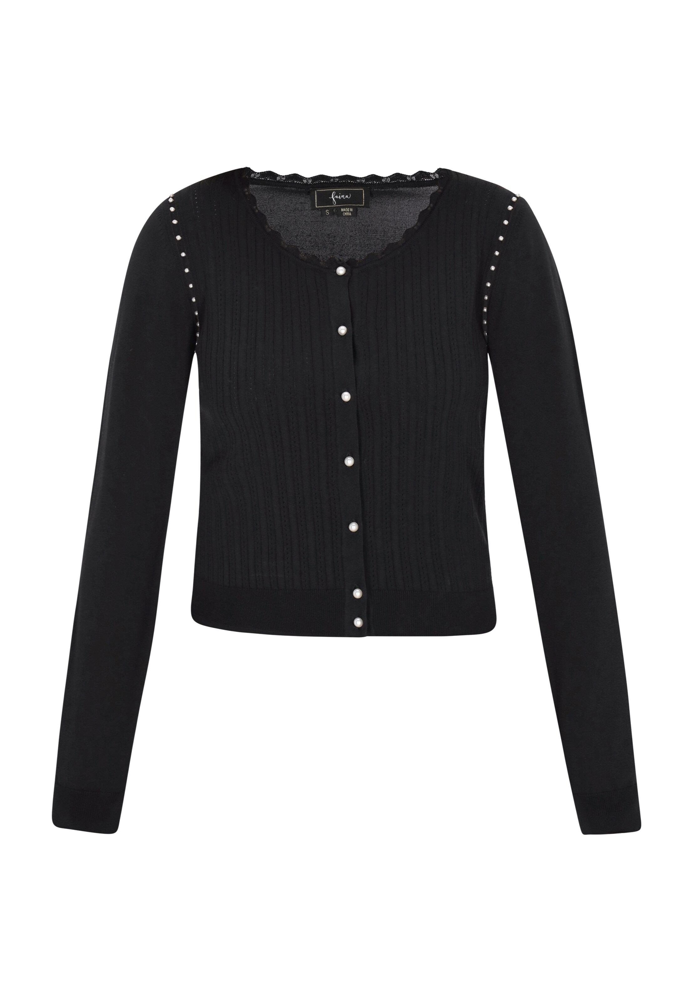 faina Вязаная кофта в Черный: спереди