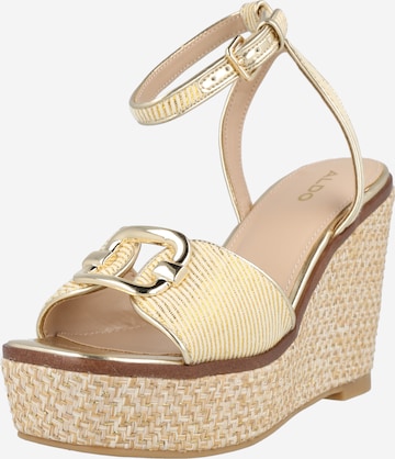 ALDO Sandaal 'CARRABRIRIA' in Beige: voorkant